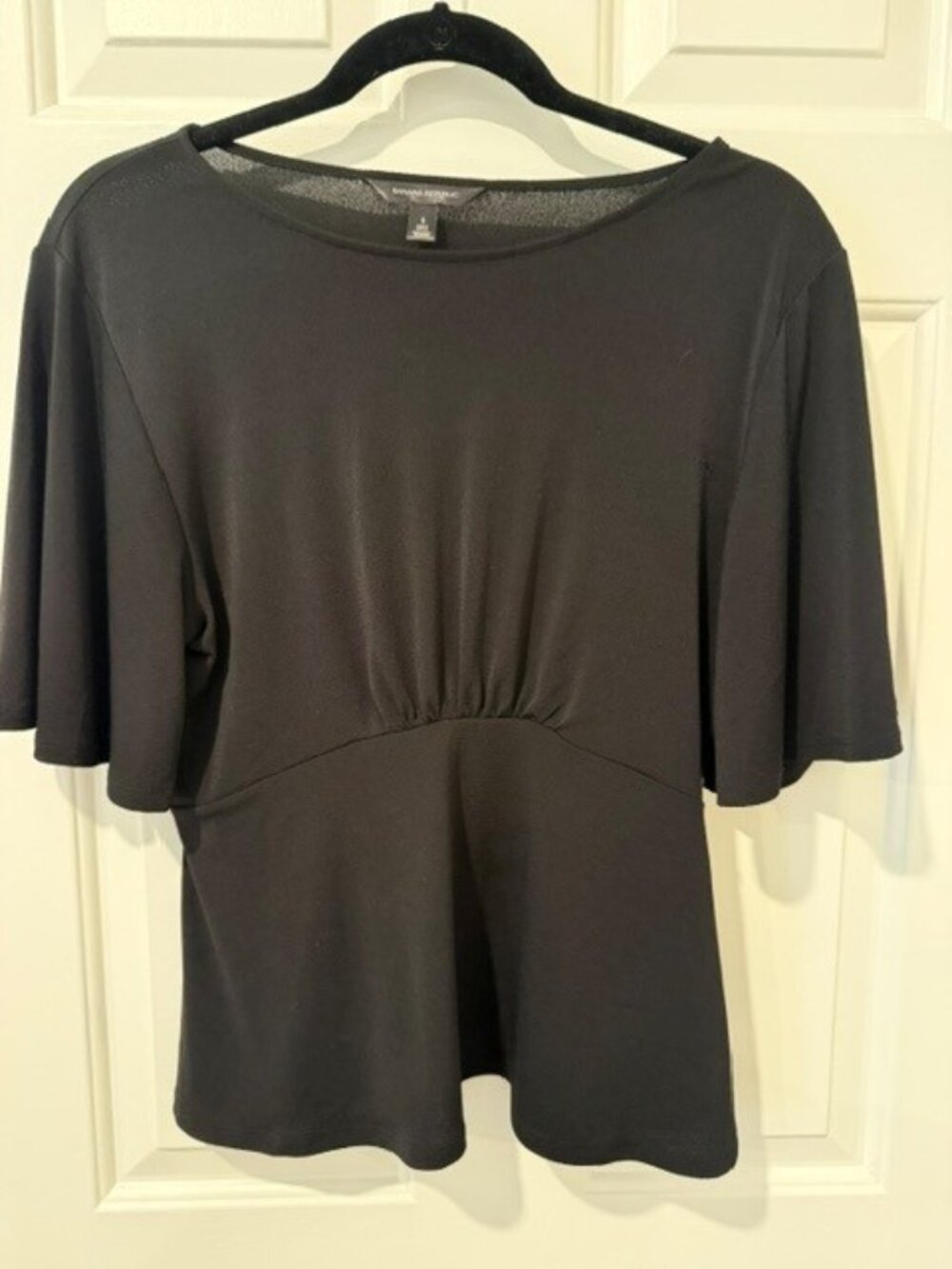Banana Republic black peplum top - Size S